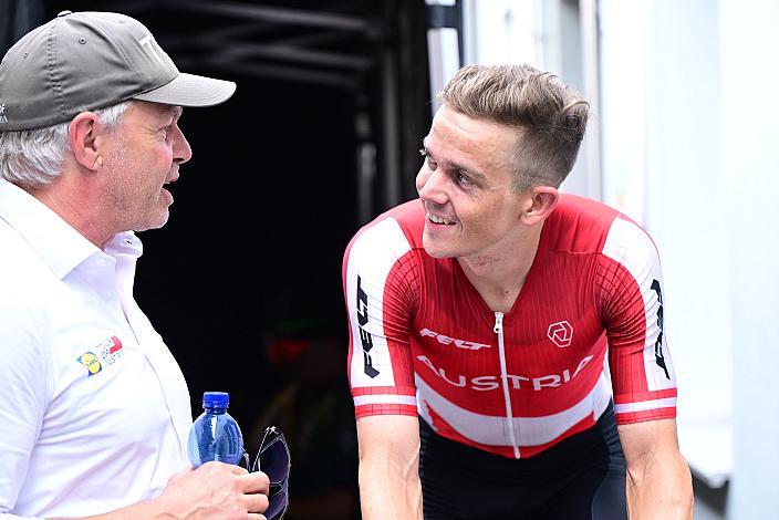 Thomas Pupp (Tour Direktor, Tour of Austria), Etappensieger Gregor Mühlberger (AUT, Austria), 1. Etappe von Graz - Gamlitz, 188km, Tour of Austria