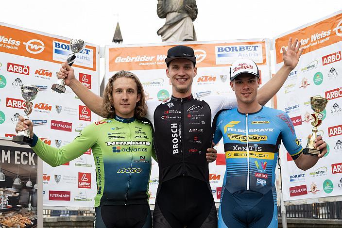 Sieger Dario Raps (GER, RSC Kempten), 2. Platz Marvin Hammerschmid (AUT, Hrinkow Advarics), 3. Platz Fabian Steininger(AUT, Team Felbermayr Simplon Wels) Kriterium Herren Elite