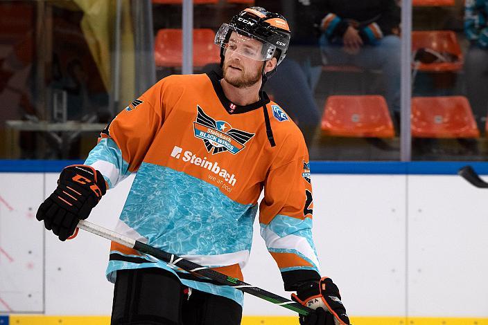 Chris Rumble (Steinbach Black Wings Linz) Steinbach Black Wings Linz vs EC Bad Nauheim, Testspiel, Eishockey, Bet at Home ICE Hockey League