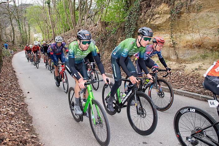  Jonas Rapp (GER, Hrinkow Advarics), Edward Ravasi (ITA, Hrinkow Advarics), Hermann Pernsteiner (AUT, Team Felt - Felbermayr) 63. Saison Eroeffnung Leonding Herren, Road Cyling League Austria