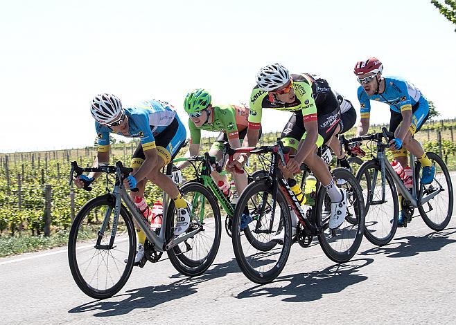  Die Spitzengruppe Riccardo Zoidl (AUT, Team Felbermayr Simplon Wels), Dominik Hrinkow (AUT, Hrinkow Advarics Cycleang Team), Lukas Schlemmer (AUT, Team Felbermayr Simplon Wels), Jannik Steimle (GER, Team Vorarlberg Santic) , Helmut Trettwer (GER, WSA Pus