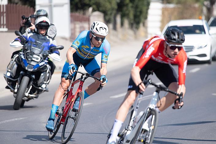 Sieger Daniel Turek (CZE, Team Felbermayr Simplon Wels), Philipp Hofbauer (AUT, WSA KTM Graz pb Leomo),  Herren Elite, U23, Radliga, 61. Radsaison-Eröffnungsrennen Leonding, Oberösterreich