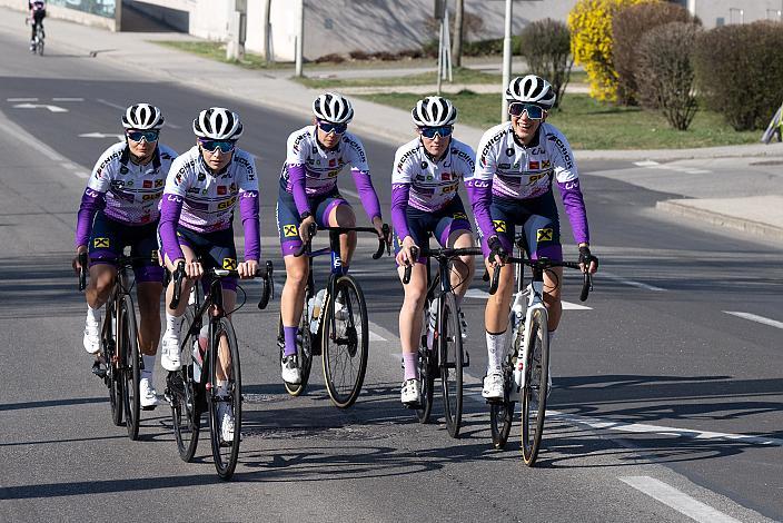 Team Union Raiffeisen Radteam Tirol Damen Elite, U23, Radliga, 61. Radsaison-Eröffnungsrennen Leonding, Oberösterreich 