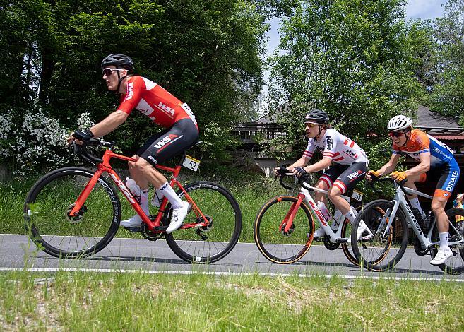 Alexander Gratzer (AUT, Team WSA Graz ARBOE), Valentin Götzinger (AUT, WSA KTM Graz),  2. Etappe Eferding - Oberneukirchen, Int. Raiffeisen Oberösterreich Rundfahrt UCI Kat. 2.2