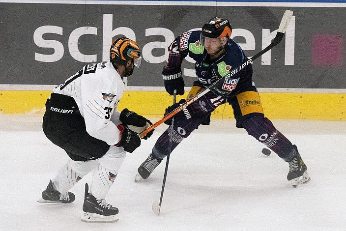 Andreas Kristler (Steinbach Black Wings Linz), Eric Mik (Eisbären Berlin) Steinbach Black Wings Linz vs Eisbären Berlin,  WIn2day ICE Hockey League