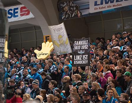 fans, EHC Liwest Black Wings Linz vs HC Orli Znojmo, 4. Semifinale