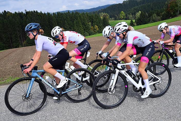 Jana Meus (GER, Team CORA - Coburger Radsport e.V.), Amelie Cooper (GBR, Union Raiffeisen Radteam Tirol), Belinda Holzer (AUT, Union Raiffeisen Radteam Tirol), Lea Fuchs (SUI, Spar CTO Woman), Damen Elite, U23, Cycling League Austria Radliga, Mühlviertler Hügelwelt Classic Elite Damen, Königswiesen, OÖ