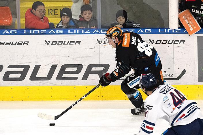 Michael Haga (Steinbach Black Wings Linz) Steinbach Black Wings Linz vs Hydro Fehervar AV 19, 20. Runde ICE Hockey League, Steinbach Black Wings Linz, Linz AG Eisarena 