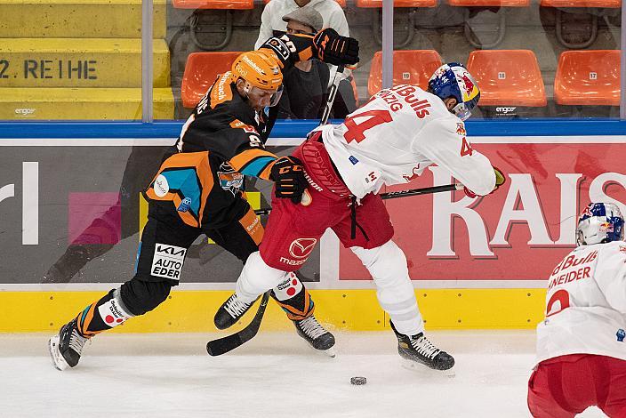 v.l. Dragan Umicevic (Steinbach Black Wings Linz), Peter Schneider (EC Red Bull Salzburg), Keegan Kanzig (EC Red Bull Salzburg)