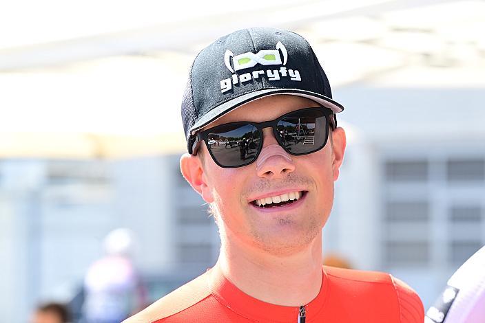 Marco Schrettl (AUT, Tirol KTM Cycling Team) im Trikot des Besten Österreichers  4. Etappe St.Florian /Asten - Hinterstoder/Höss 15. Int. Raiffeisen OÖ-Radrundfahrt UCI Kat. 2.2