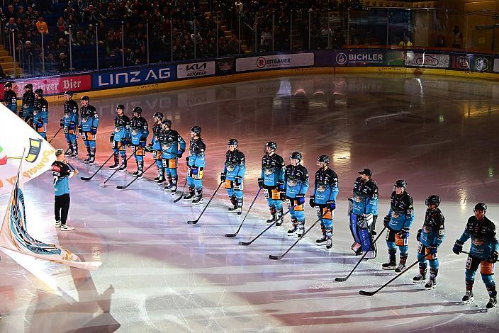 Das Team der Steinbach Black Wings Linz 7. Runde ICE, Steinbach Black Wings Linz vs EC KAC, Linz AG Eisarena