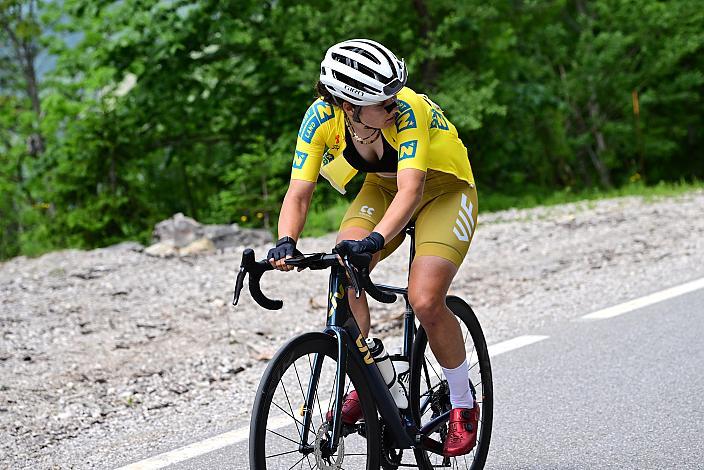 Im Gelben Trikot, Eliska Kvasnickova (CZE, VIF Cycling Team) Ybbsitz - Hochkar,,  4. Etappe Sportland NOE WOMEN Tour