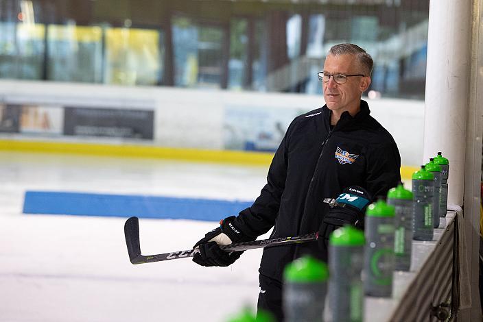Head Coach Dan Ceman (Steinbach Black Wings 1992) Steinbach Black Wings Linz, Eishockey, Bet at Home ICE Hockey League