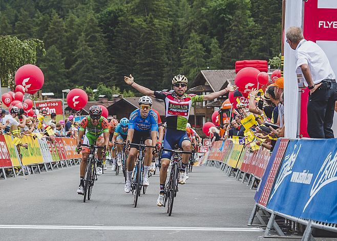 Giovanni Visconti (ITA, Bahrain Merida Pro Cycling Team) siegt in PrÃ¤graten 4. Etappe Kitzbuehel - PrÃ¤graten  70. Ã–sterreich Rundfahrt 