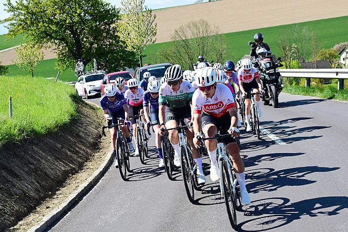 Siegerin und führende Road Cycling League Tabea Huys (AUT, Tirol Woman Cycling), Petra Zsanko (HUN, Dubai Police Cycling Team),  Damen Elite, U23, Road Cycling League Austria, 64. Raika Kirschbluetenrennen, Wels, Oberösterreich