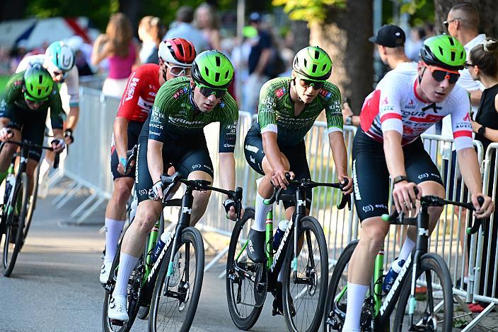 Valentin Poschacher (AUT, Hrinkow Advarics),  Dominik Hödlmoser (AUT, Hrinkow Advarics), Josef Dirnbauer (AUT, Hrinkow Advarics), Herren Elite, U23, Road Cycling League Austria, Altstadt Kriterium Graz 