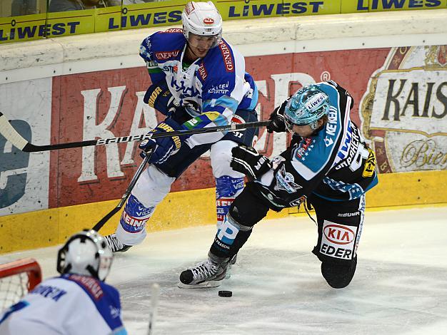 Martin Grabher Meier Linz und Mario Altmann, VSV, EHC Liwest Black Wings Linz vs EC VSV
