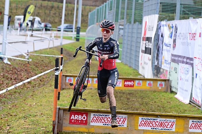 Karel Dvoracek (CZE, Prodoloi Racing Team)  Junioren, Juniorinnen, 4.Radquerfeldein GP um das Sportzentrum Gunskirchen, Rad Cyclo Cross,