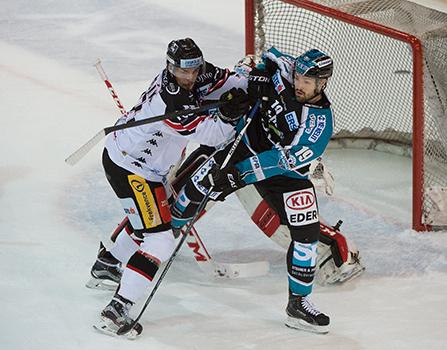 Andrew Jacob Kozek  (EHC Liwest Black Wings Linz), EHC Liwest Black Wings Linz vs HC Orli Znojmo, 2. Semifinale