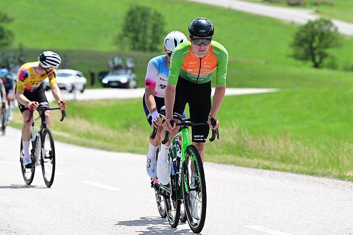 Die Ausreisser mit  Otto van Zanden (NED, Azerion  - Villa Valkenburg), Manuel Oioli (ITA, Swatt Club, Key Locke (USA, Team USA), Eric Meinberg (GER, Benotti Berthold), 4. Etappe Aigen - Schlägl - Aigen - Schlägl, Oberösterreich Rundfahrt