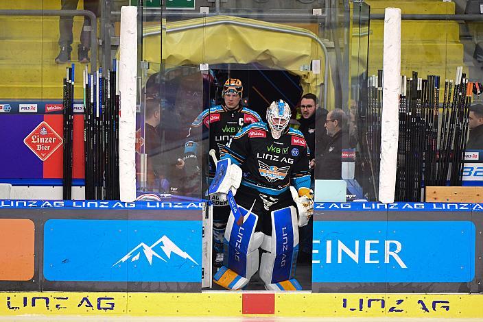 Tormann Rasmus Tirronen (Steinbach Black Wings Linz Win2Day ICE Hockey League,  Steinbach Black Wings Linz vs Moser Medical Graz 99ers,  Linz AG Eisarena 