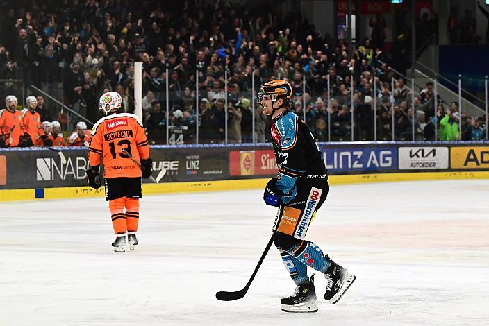 Patrick Söllinger (Steinbach Black Wings Linz) Overtime, Win2Day ICE Hockey League,  5. Viertelfinale, Steinbach Black Wings Linz vs Moser Medical Graz 99ers,  Linz AG Eisarena 