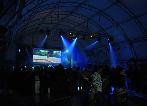 Liwest Black Wings Linz im Partyzelt