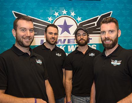 Marc-Andre Dorion (EHC Liwest Black Wings Linz), Dan DaSilva (EHC Liwest Black Wings Linz), bwl58Sebastien Piche (EHC Liwest Black Wings Linz), bwl29Tormann Michael Ouzas (EHC Liwest Black Wings Linz), EHC Liwest Black Wings Linz  