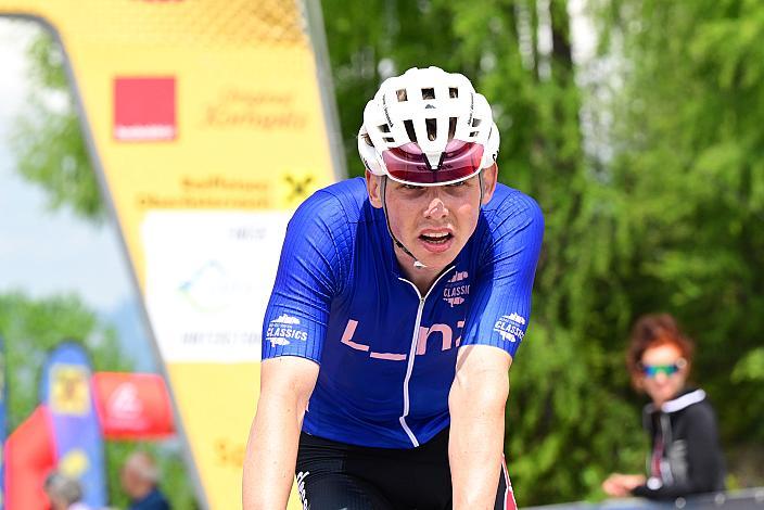 Im Blauen Punktetrikot Aaron Dockx (BEL, Alpecin-Deceuninck Development Team),  4. Etappe St.Florian /Asten - Hinterstoder/Höss 15. Int. Raiffeisen OÖ-Radrundfahrt UCI Kat. 2.2
