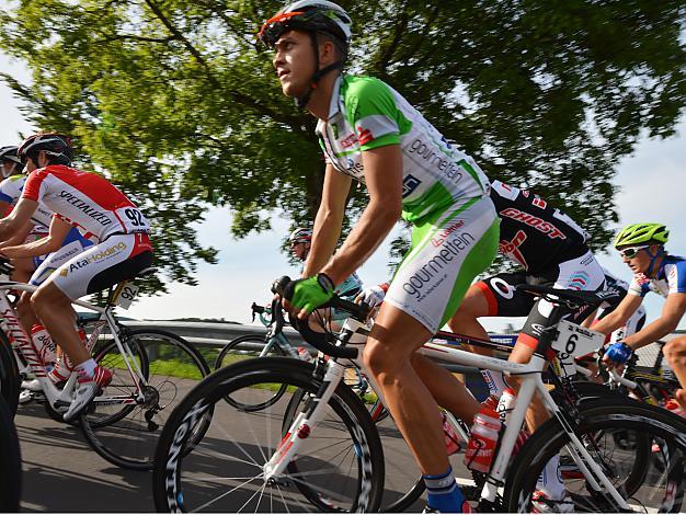 Riccardo Zoidl, Team Arboe Wels Gourmetfein im Anstieg zur BW Altenberg, 1. Etappe, Linz Stahlwelt Aigen/Schlaegl