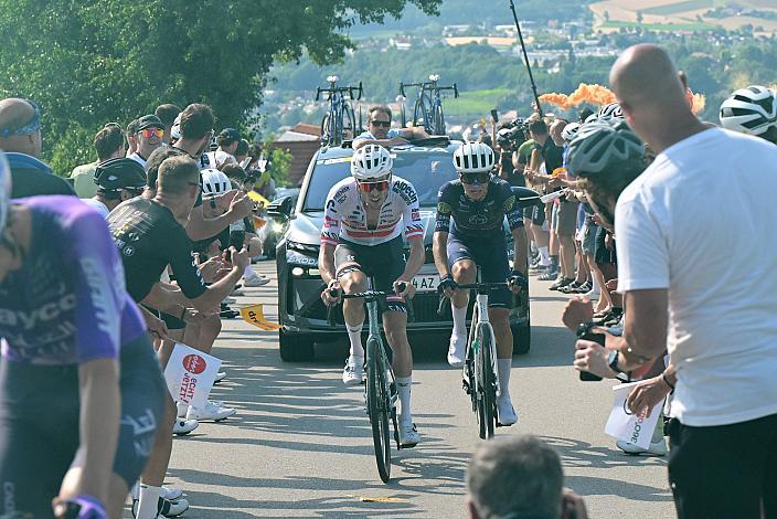 Michael Gogl (AUT, Alpecin - Premier Tech) am Porscheberg,  4. Etappe von Steyr nach Steyr, 170,5km, Tour of Austria