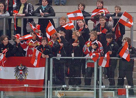 Fans des oesterreichischen Nationalteams.