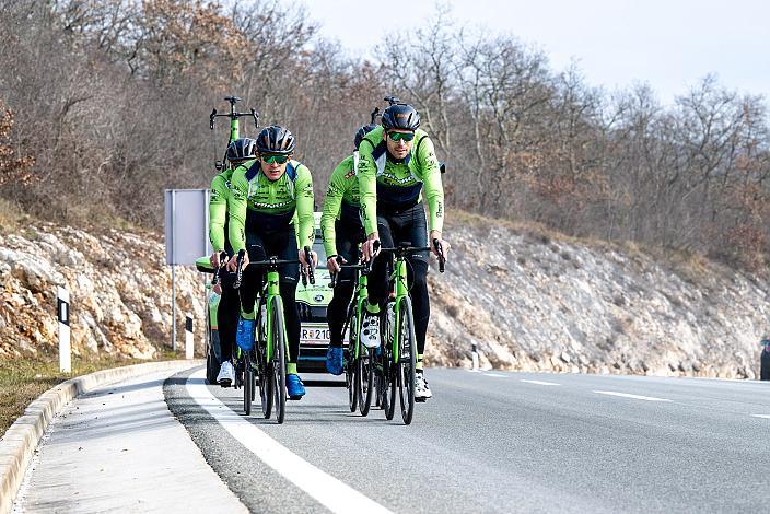 Marvin Hammerschmid (AUT), Raphael Hammerschmid (AUT), Jonas Rapp (GER), Johannes Rechenauer (GER), Riccardo Verza (ITA), Jaka Primozic (SLO), Michael Konczer (AUT), Stefan Kovar (AUT), Trainingscamp Porec, Kroatien, Team Hrinkow Advarics Cycleang, UCI Continental Team, 