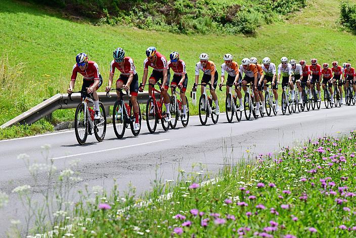  Das Team Österreich für das Rennen an 2. Etappe von Bad Kleinkircheim auf den Großglockner, 188km, Tour of Austria
