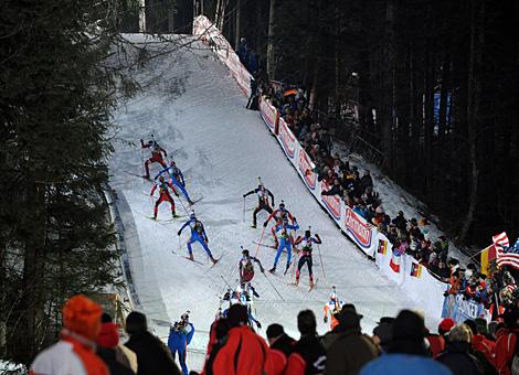 Das Staffelfeld in der Mauer von Ruhpolding.