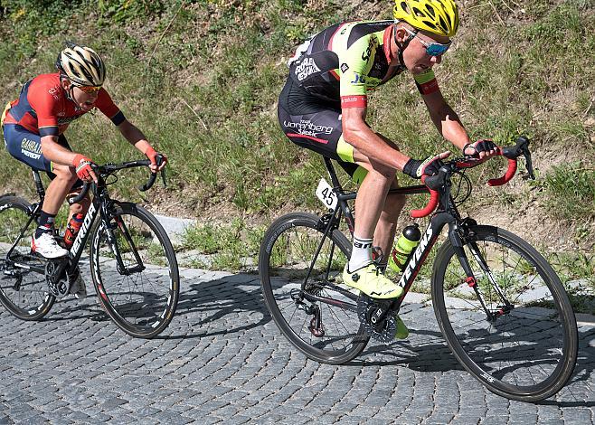 Daniel Geismayr (AUT, Team Vorarlberg), Hermann Pernsteiner (AUT, Bahrain Merida Pro Cycling Team) Staatsmeisterschaft, Strassenrennen, Kahlenberg, Wien