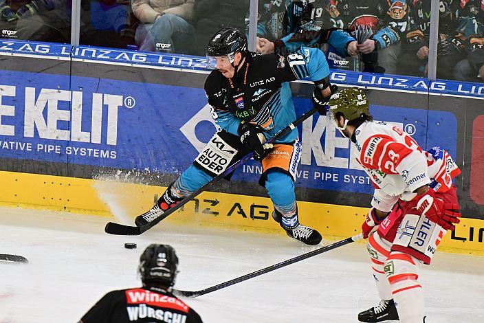 Ken Ograjensek (Steinbach Black Wings Linz), 23. Runde ICE, Steinbach Black Wings Linz vs HCB Suedtirol Alperia, Linz AG Eisarena 