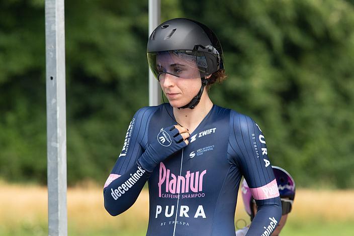 Siegerin Christina Schweinberger (AUT, Plantur-Pura)  Platz Elite Damen, Österreichische Meisterschaft Einzelzeitfahren, ÖRV, Novo Mesto, Slowenien