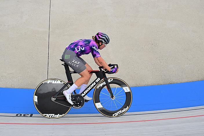 Leila Gschwendtner (AUT, Liv-Alula-Jayco), Staatsmeisterin, Omnium , Hello Yellow Velodrom Linz, Rad Bahnstaatsmeisterschaft 2025