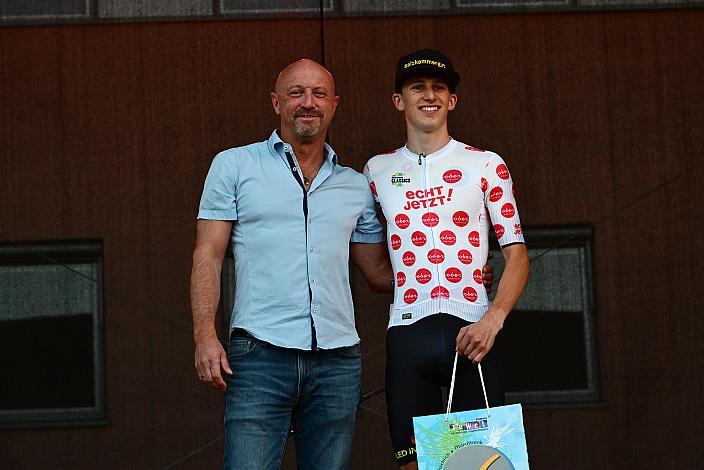Bergtrikot Michael Hettegger (AUT, Öberösterreich), 1. Etappe,  51. Int. Oberösterreich Junioren Rundfahrt, Marchtrenk - Marchtrenk
