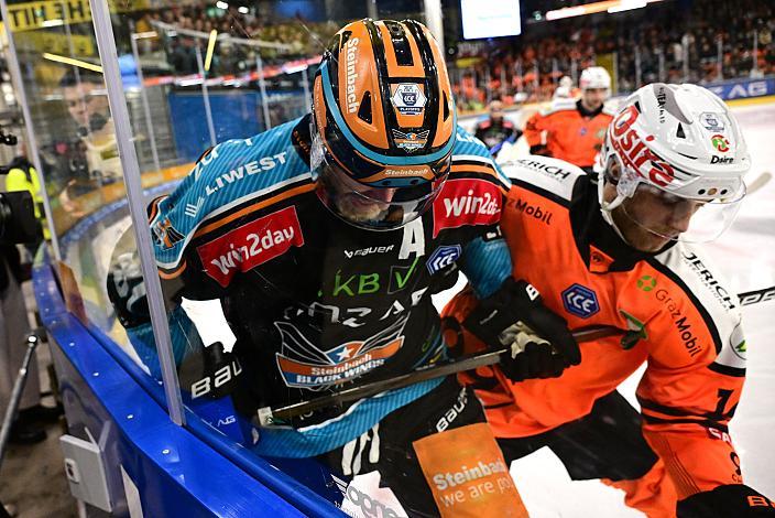 Sean Collins (Steinbach Black Wings Linz) Win2Day ICE Hockey League,  5. Viertelfinale, Steinbach Black Wings Linz vs Moser Medical Graz 99ers,  Linz AG Eisarena 