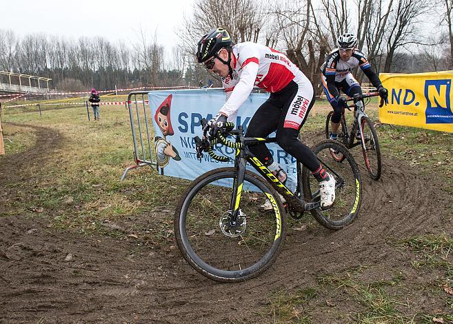 07.01.2018, St. Pölten, AUT, Rad Querfeldein Staatsmeisterschaft Elite Herren, 2018, St. Pölten, Niederösterreich, im Bild Gregor Raggl (AUT, Möbel Märki MTB Pro Team) Staatsmeister 2018 //  during cycling cross championship, St. 