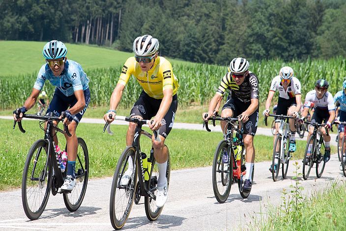 Der Gesamtsieger im Gelben Trikot Frank Aron Ragilo (EST, Cannibal Team), Bad Wimsbach - Strass im Attergau, Int. "Keine Sorgen" Junioren Rundfahrt UCI Kat. 2.1 MJ