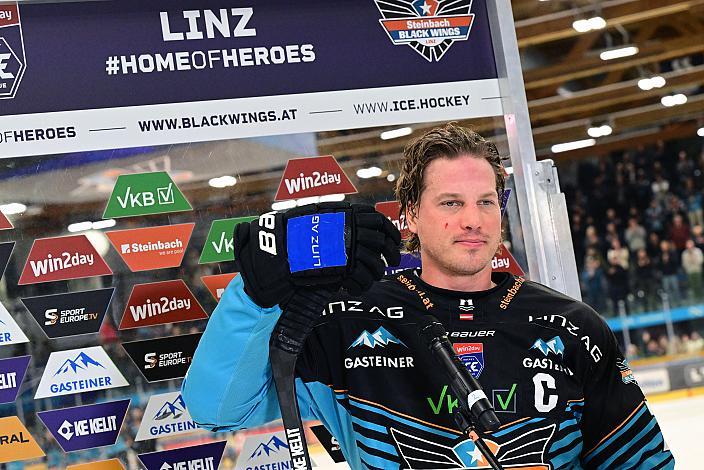 Brian Lebler (Steinbach Black Wings Linz), 19. Runde ICE, Steinbach Black Wings Linz vs HC Pustertal Wölfe, Linz AG Eisarena 