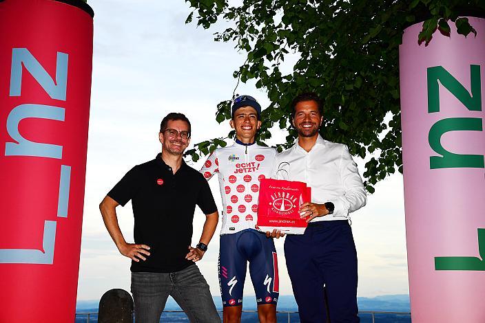 Etappensieger Henrique RIBEIRO BRAVO (BRA, SOUDAL QUICK-STEP DEVO TEAM) Bergtrikot,  1. Etappe Linz Hauptplatz - Pöstlingberg, Oberösterreich Rundfahrt