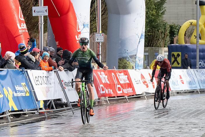  Sieger Jaka Primozic (SLO, Hrinkow Advarics) 63. Saison Eroeffnung Leonding Herren, Road Cyling League Austria