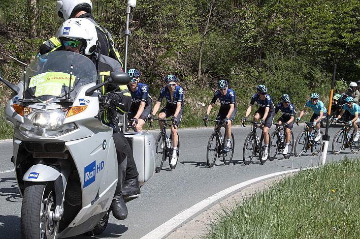 Team Sky, GBR, mit Tao Geoghegan Hart (GBR, Team Sky), Christopher Froome (GBR, Team Sky)