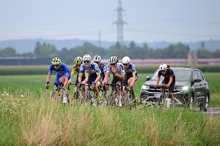 Die Ausreisser mit Sieger 1. Etappe Jasper Verbrugge (BEL, Acrog-Tormans), 50. OÖ Junioren Rundfahrt, 1. Etappe Marchtrenk - Marchtrenk