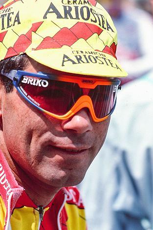 David Cassani (Team Ceramiche Ariostea) am Start in Riva del Garda,15. Etappe, Riva del Garda to Palazzolo sull Oglio