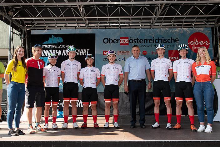 Team Oberösterreich am Start 46. Int. Keine Sorgen,  Junioren Rundfahrt UCI Kat. MJ 2.1, 1. Etappe Haid/Ansfelden - Marchtrenk